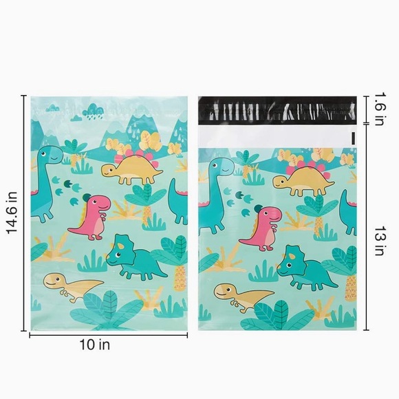 25 10x13 Dinosaur Poly Shipping Mailer Bags/Envelopes - Picture 2 of 2
